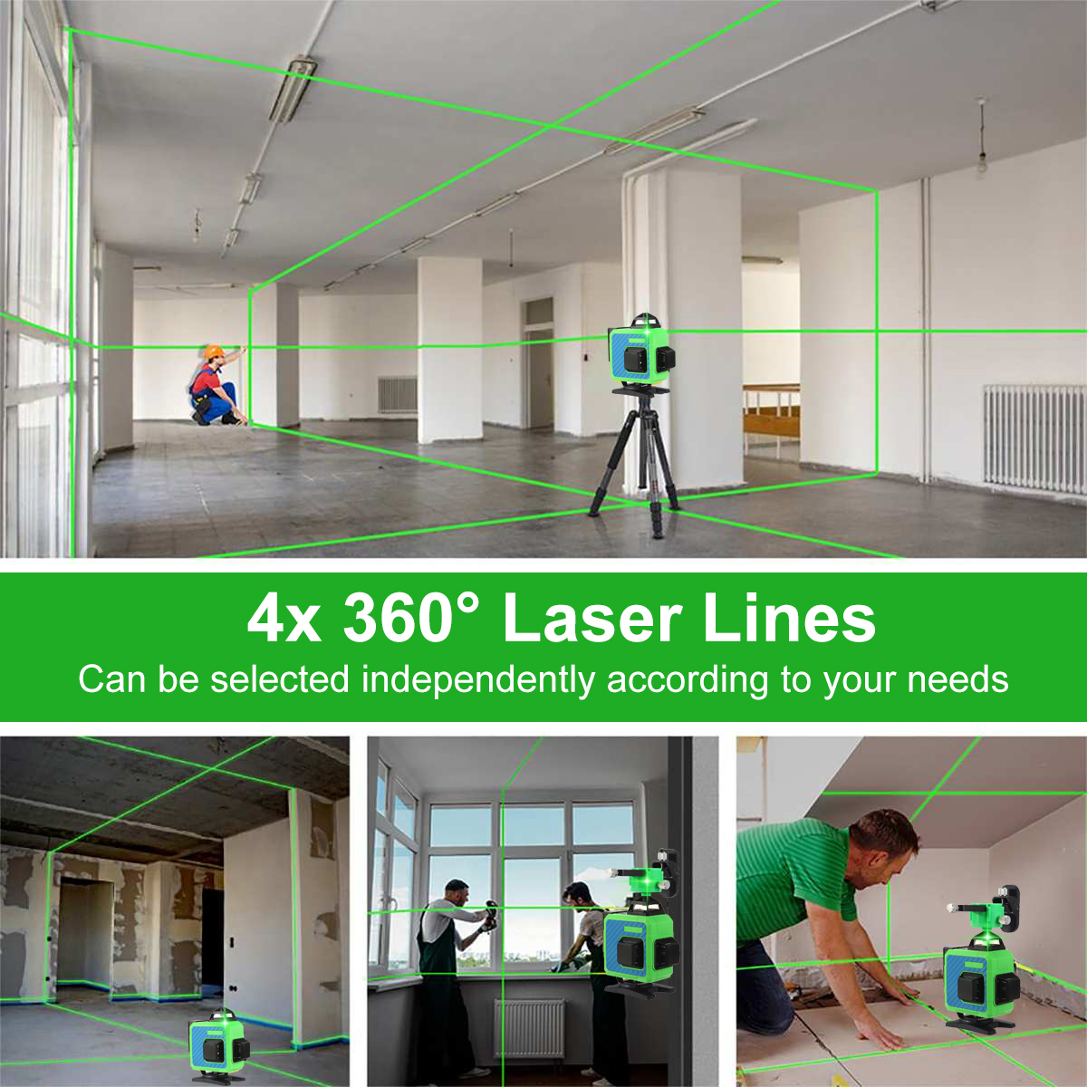 81216-Line-4D-Green-Laser-Level-360deg-Self-Leveling-Measure-Tool-Horizontal-Vertical-1953101-15