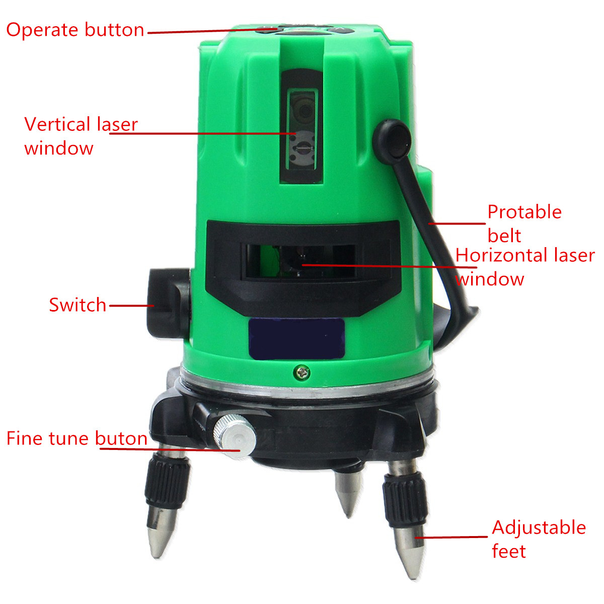Green-2-Line-2-Points-Laser-Level-360-Rotary-Laser-Line-Self-Leveling-with-Tripod-1166735-5