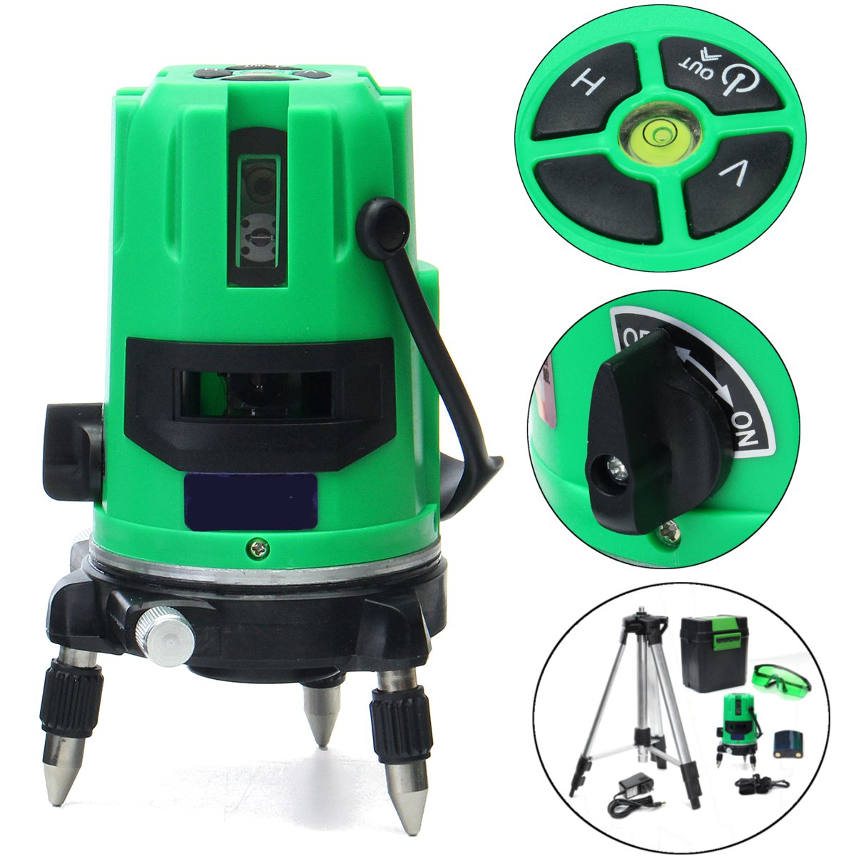 Green-2-Line-2-Points-Laser-Level-360-Rotary-Laser-Line-Self-Leveling-with-Tripod-1166735-8