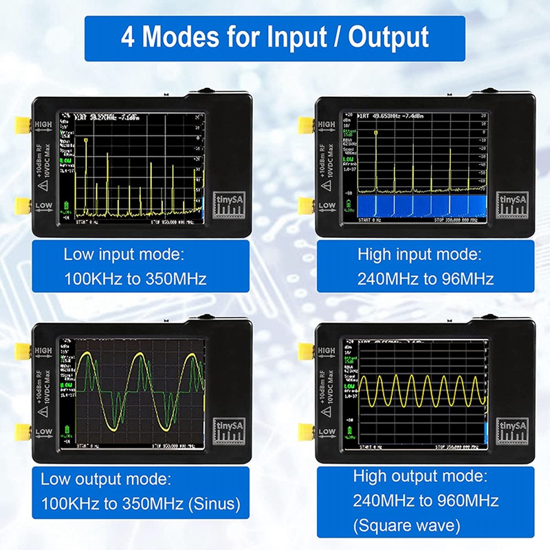 28Inch-Tinysa-Spectrum-Analyzer-MFHFVHF-UHF-Low-01MHz-350MHz-High-240MHz-960MHz-Signal-Generator-1950074-6