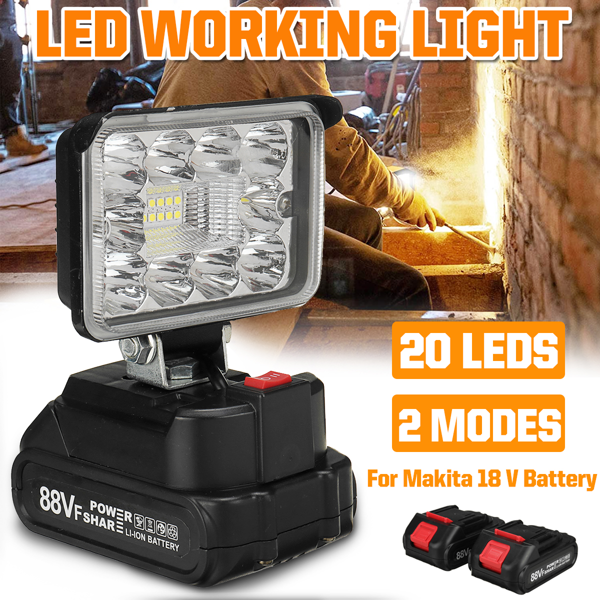 12000lm-20-LEDS-Spotlight-Work-Light-Torch-Camping-Light-for-18V-MakitaBattery-1961197-2