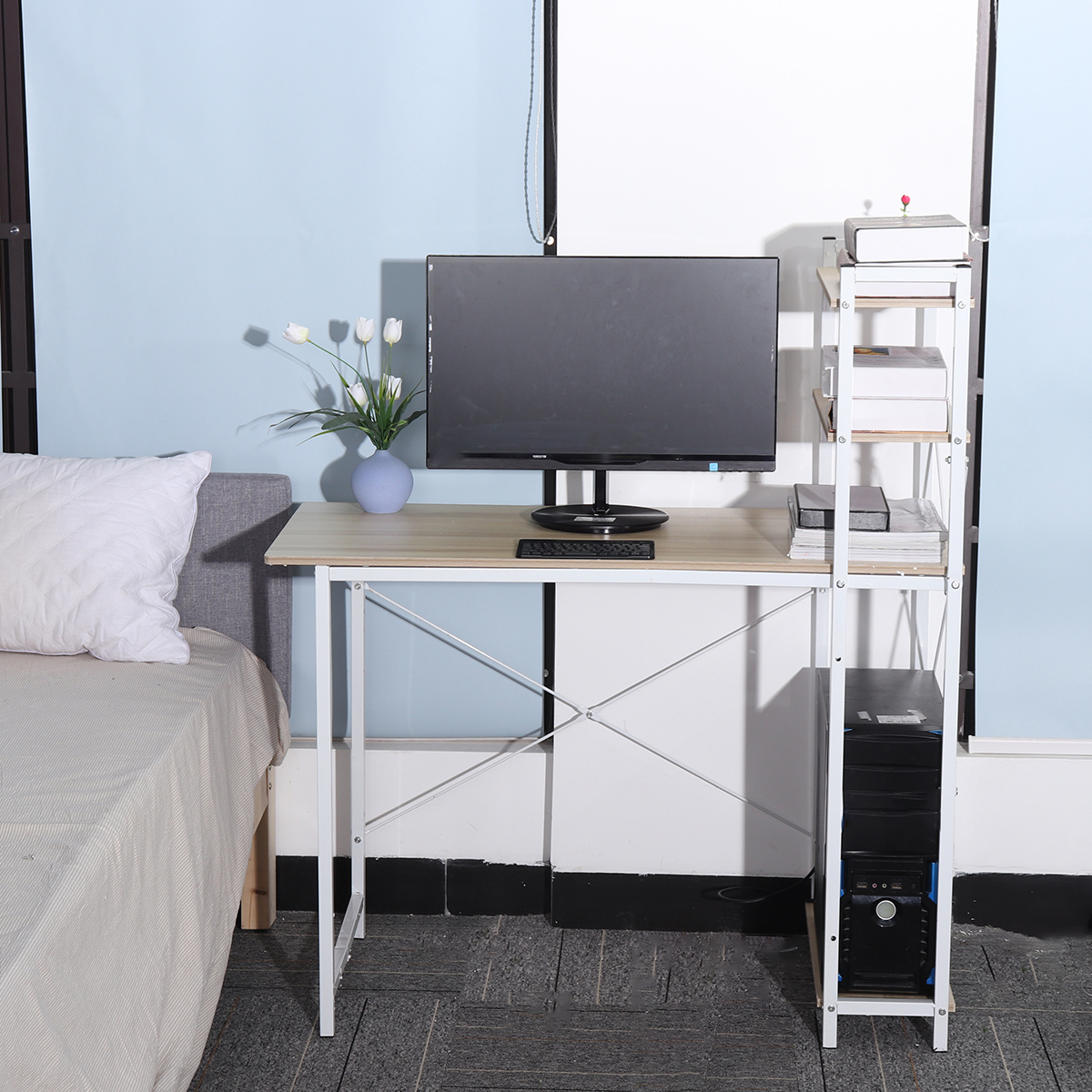 Computer-Desk-Student-Study-Table-Home-Office-Workstation-Corner-Shelf-Storage-1736154-2
