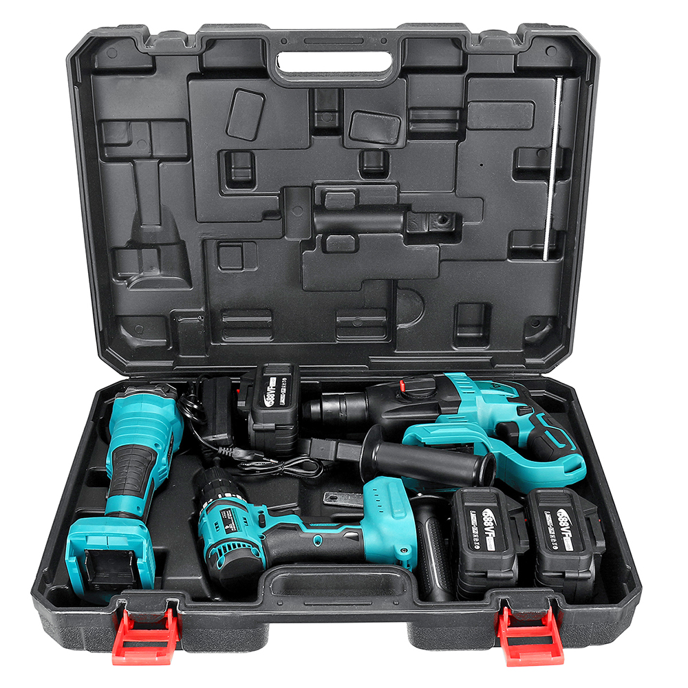 Drillpro-588-VF-3pcs-Brushless-Electric-Drill125mm-Angle-GrinderHammer-Tool-Kits-W1pc2pcs3pcs-Batter-1926550-14