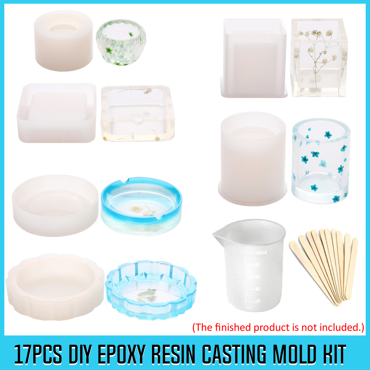 17Pcs-DIY-3D-Geometric-Epoxy-Resin-Casting-Molds-Kit-Silicone-Mould-Jewelry-Pendant-Craft-Making-Too-1651104-2