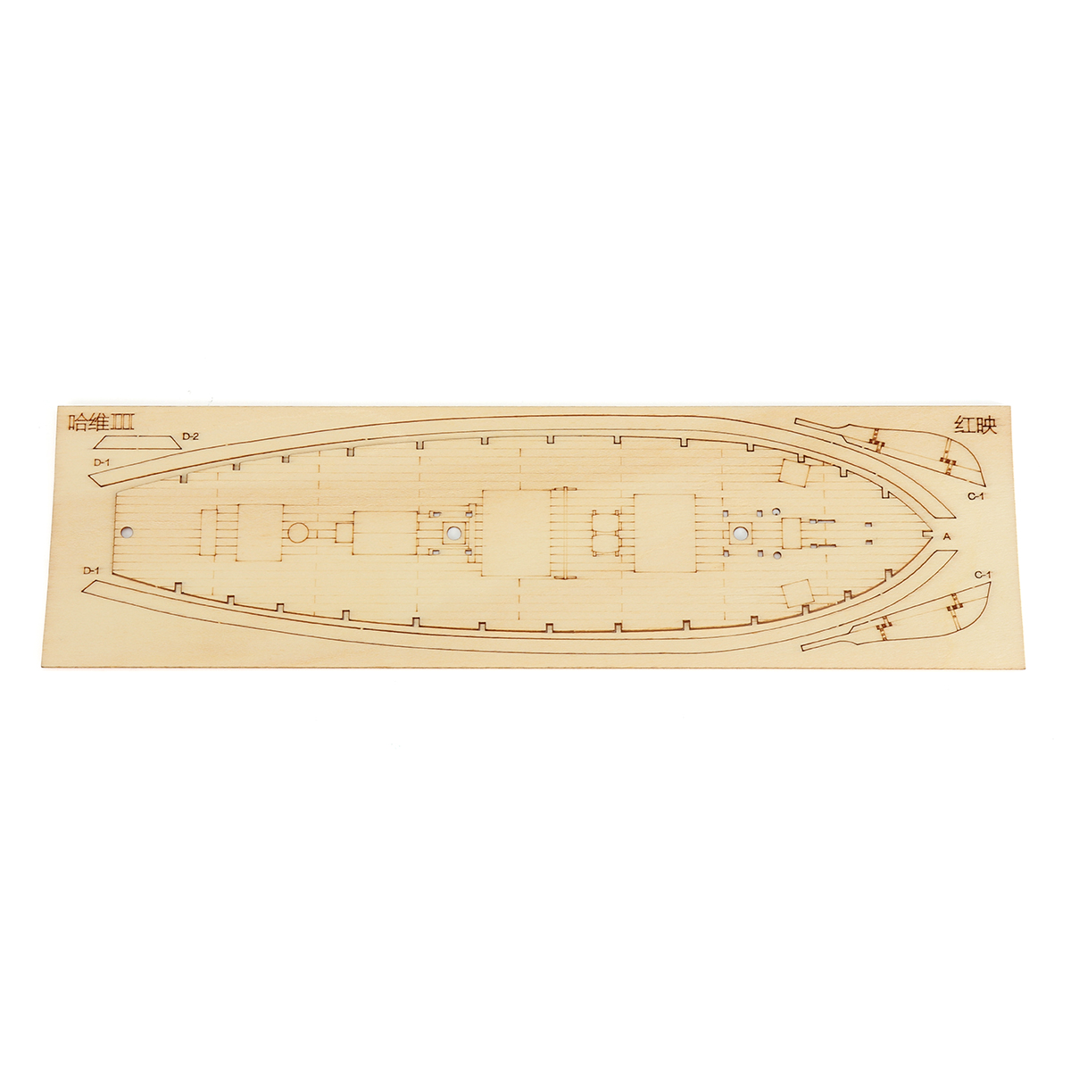 380x130x270mm-DIY-Ship-Assembly-Model-Kits-Classical-Wooden-Sailing-Boats-Scale-Model-Decoration-1326597-3