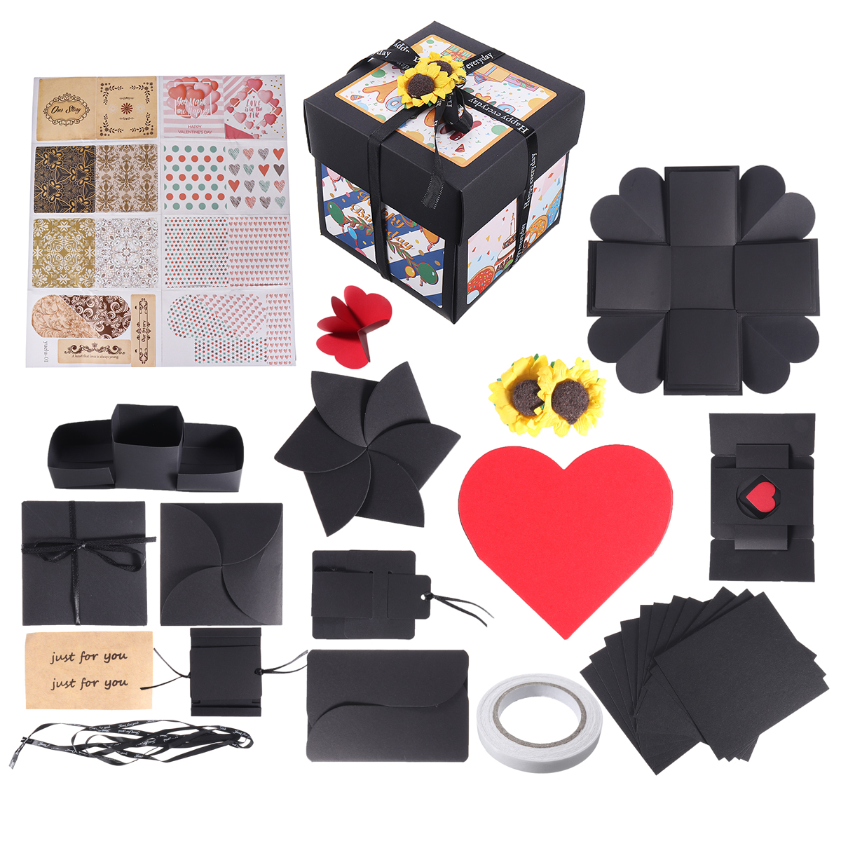 5-Layer-Square-Surprise-Explosion-Card-Box-DIY-Photo-Album-Memory-Scrapbook-1692395-2