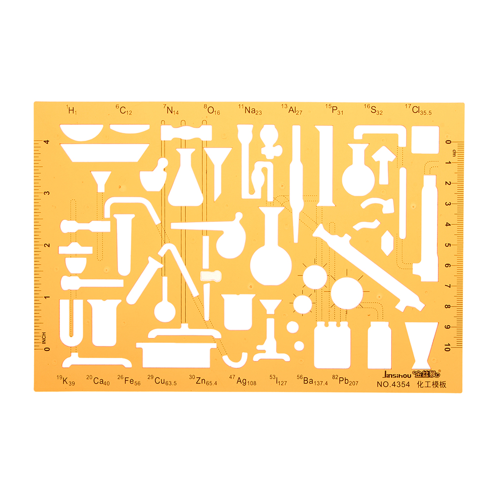 Chemistry-Laboratory-Experiment-Symbols-Drawing-Template-KT-Soft-Plastic-Ruler-Design-Stencil-1297683-1