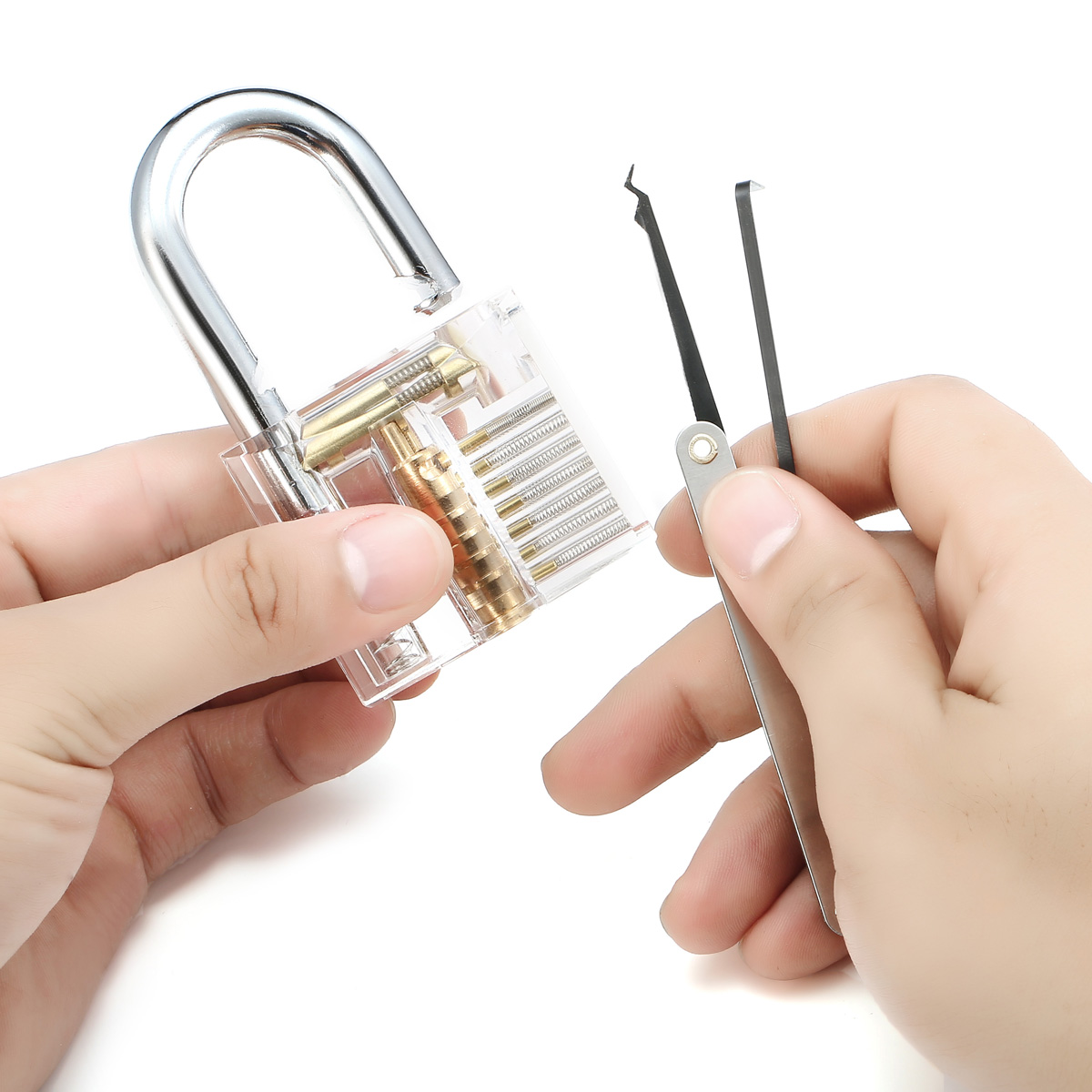 15Pcs-Lock-Picks-Set-Key-Extractor-Tool-Unlocking-Practice-with-Transparent-Practice-Padlock-1337855-4