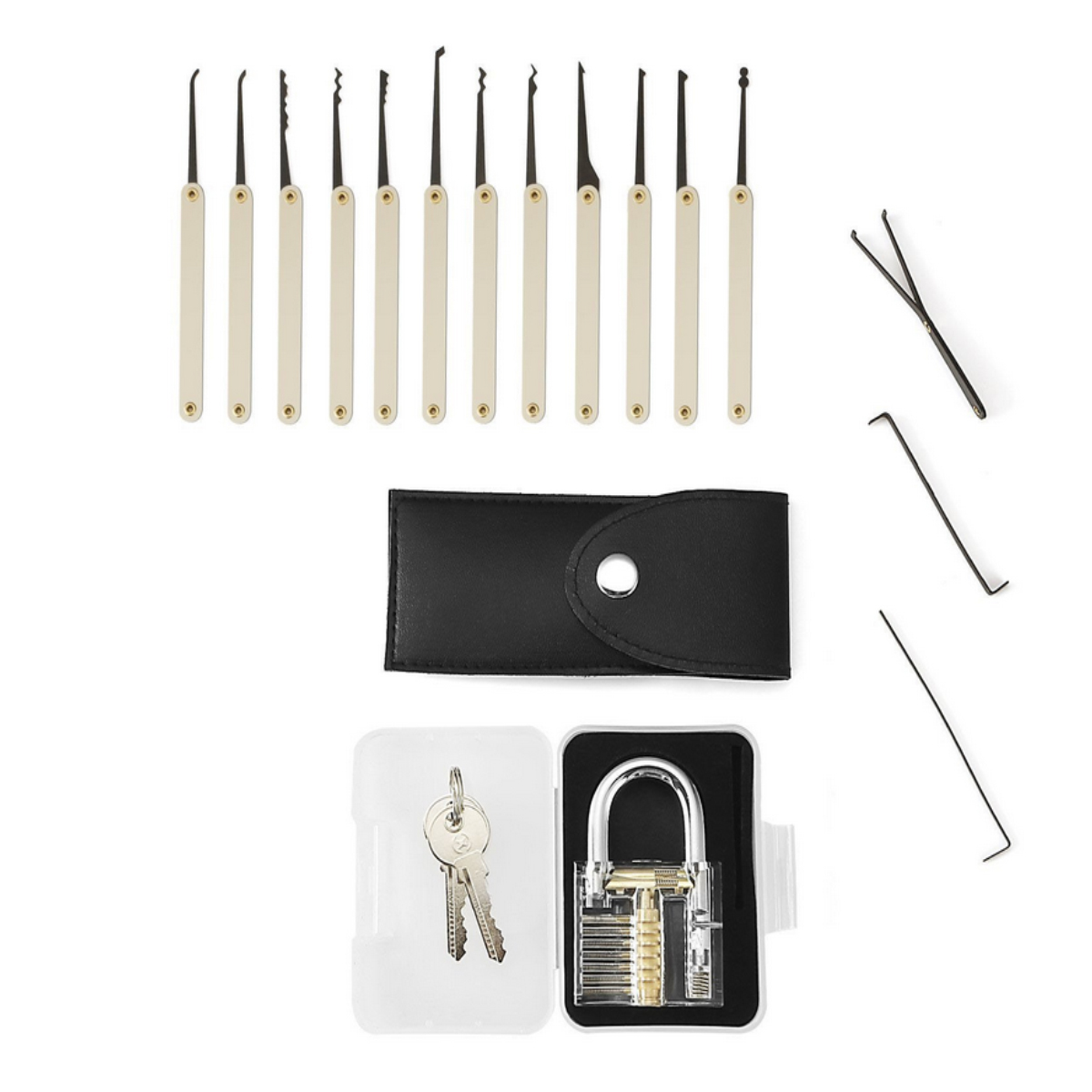 15Pcs-Lock-Picks-Set-Key-Extractor-Tool-Unlocking-Practice-with-Transparent-Practice-Padlock-1337855-10
