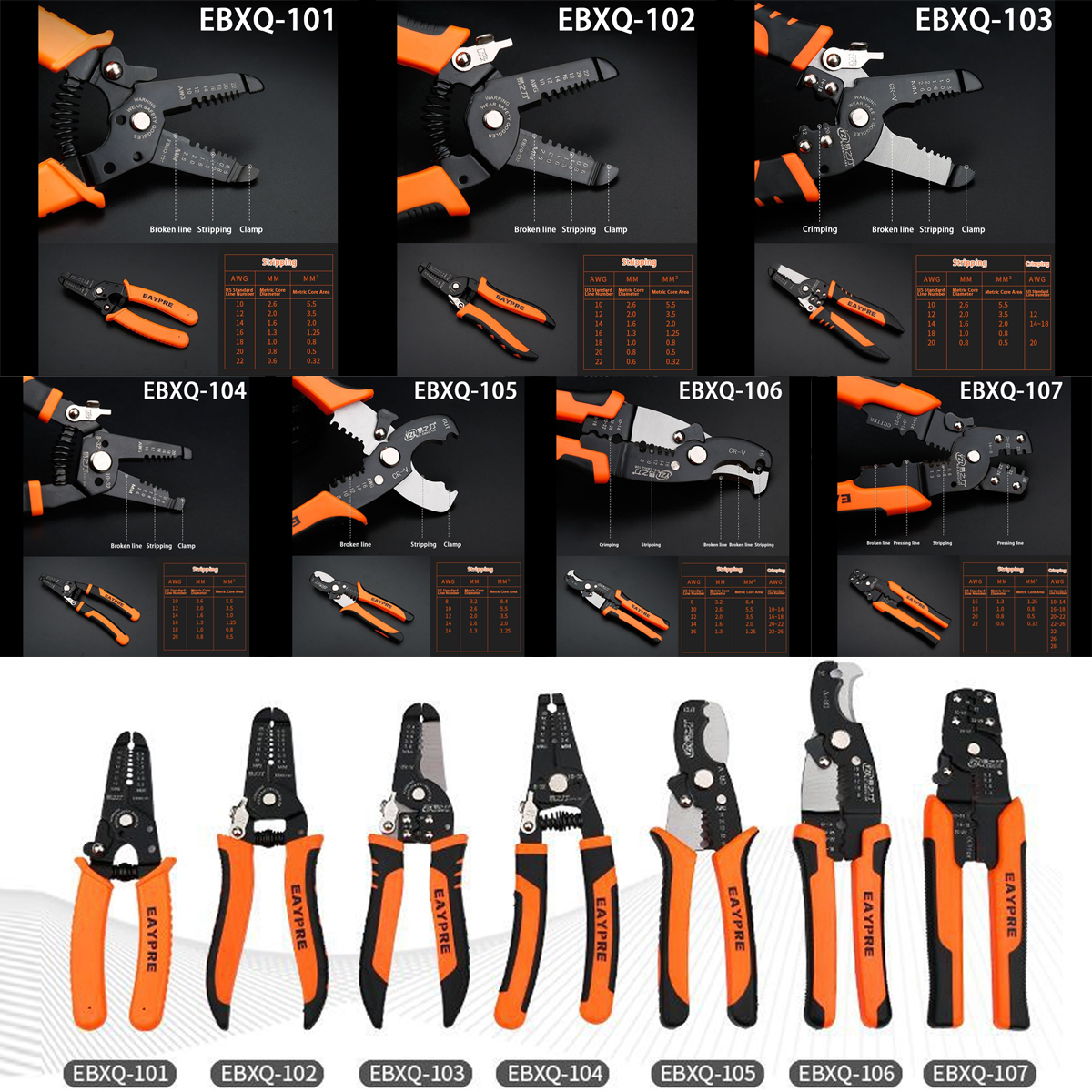 02-6mm-Multifunctional-Cable-Crimper-Cutter-Stripper-Decrustation-Wire-Pliers-1612405-2