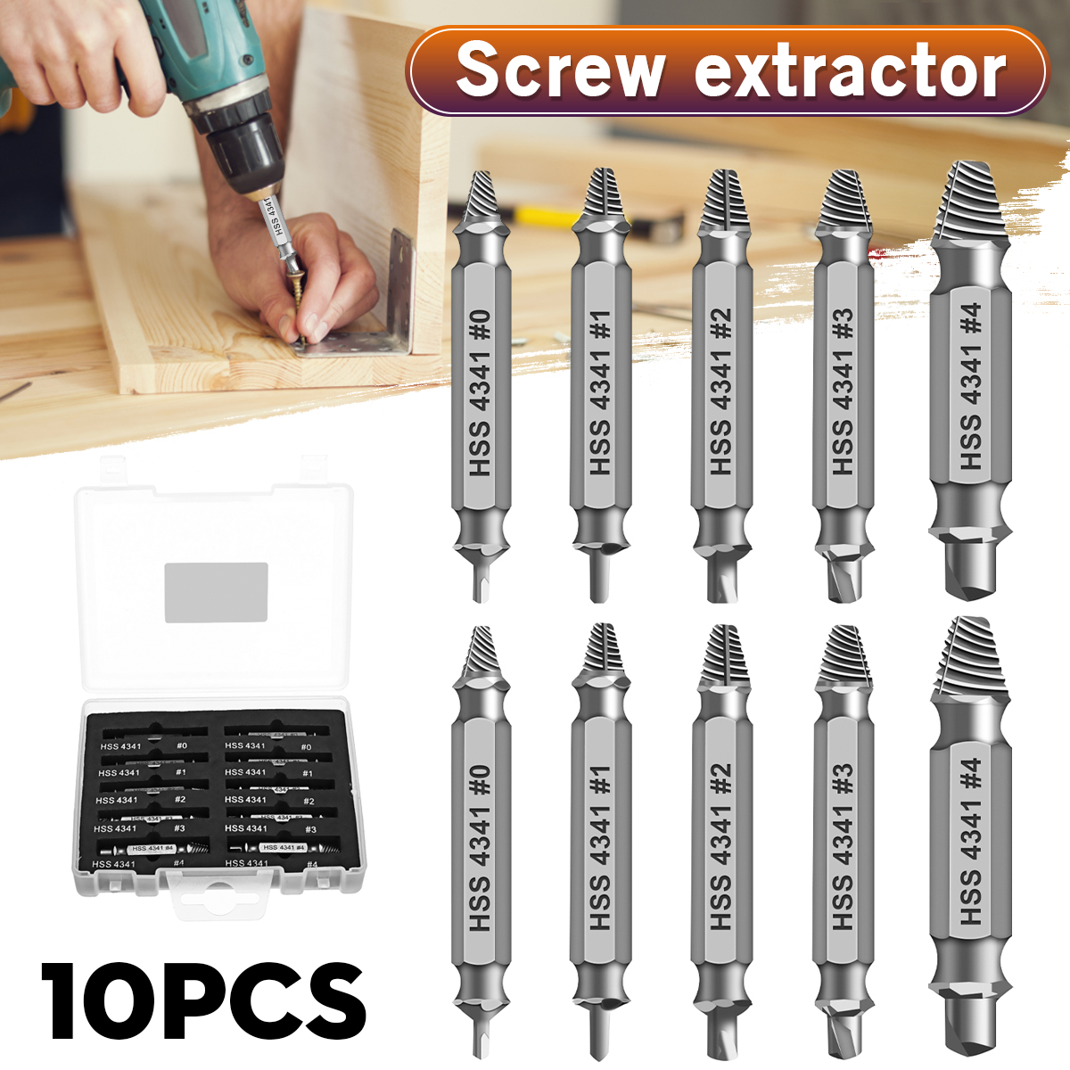10-PCS-Remover-Damaged-Screw-Extractor-2In1-Drill-Bit-Broken-Head-Tool-1959452-1