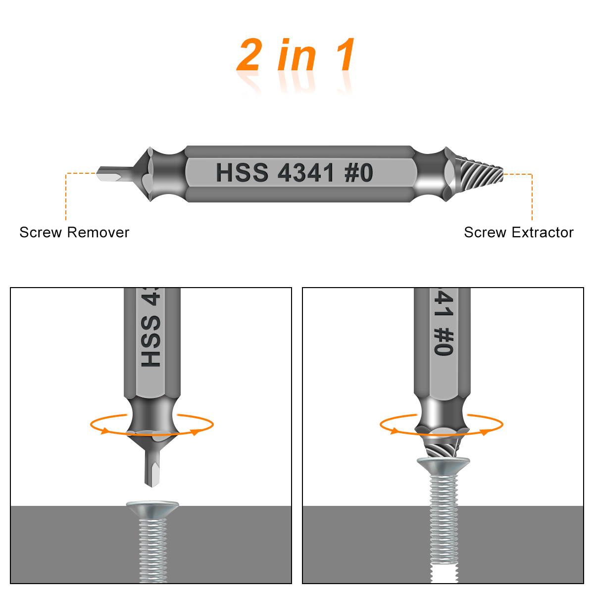 10-PCS-Remover-Damaged-Screw-Extractor-2In1-Drill-Bit-Broken-Head-Tool-1959452-2