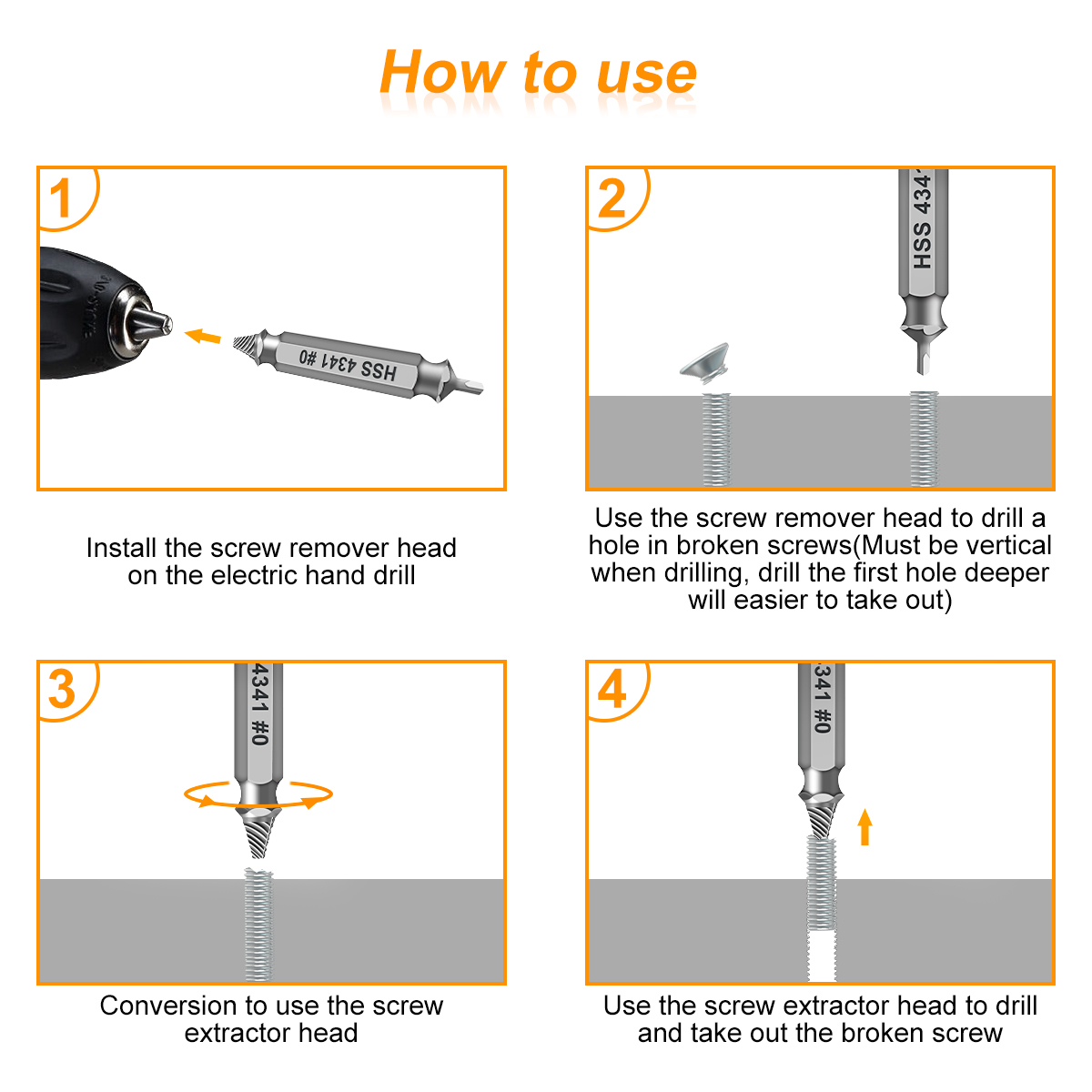 10-PCS-Remover-Damaged-Screw-Extractor-2In1-Drill-Bit-Broken-Head-Tool-1959452-7