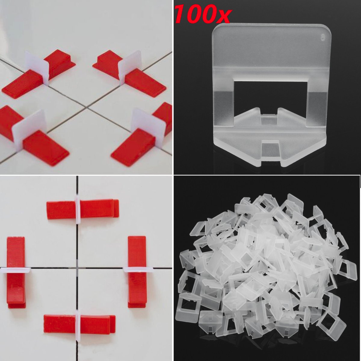 100Pcs-15mm-White-Ceramic-Tile-Tiling-Accessibility-Spacer-Plastic-Clip-1096390-2