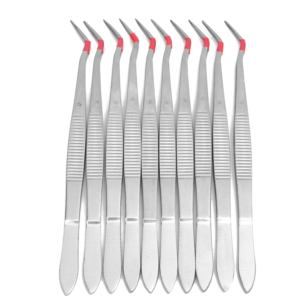 10Pcs-6inch-Stainless-Steel-Dental-Tweezers-Surgical-Lab-Instruments-Dentistry-Tool-1141171-2