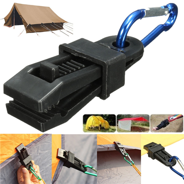 10pcs-Tent-Windproof-Securing-Clip-Hook-Buckle-Alligator-Clip-1095558-1