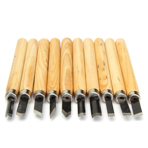 10pcs-Wood-Carving-Chisel-Set-High-Carbon-Steel-with-Wooden-Handle-970962-4