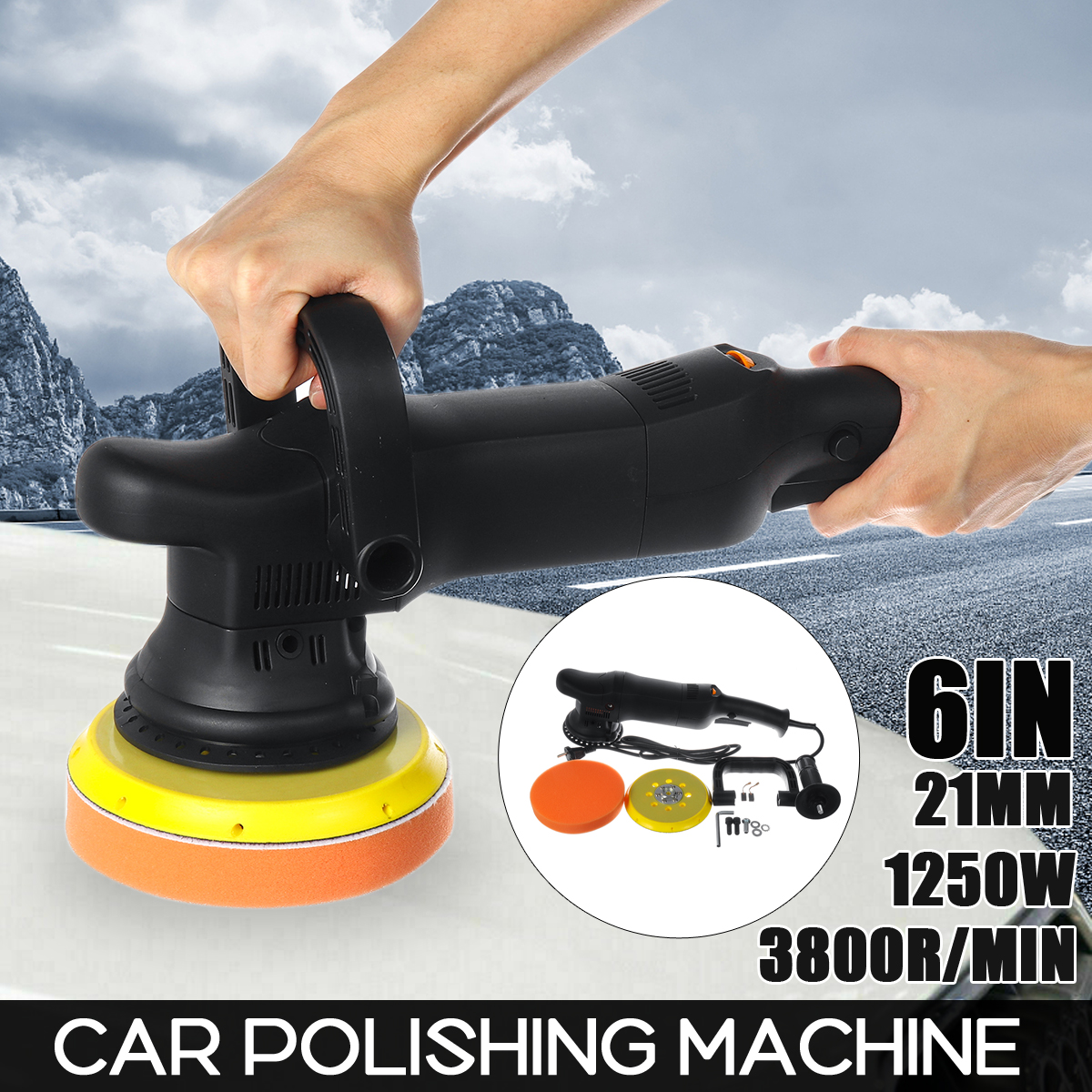 110220V-21MM-3800RMIN-6quot-Dual-Action-Polisher-DA-Orbital-Buffer-Sander-Car-Polishing-Machine-Pad-1768826-1