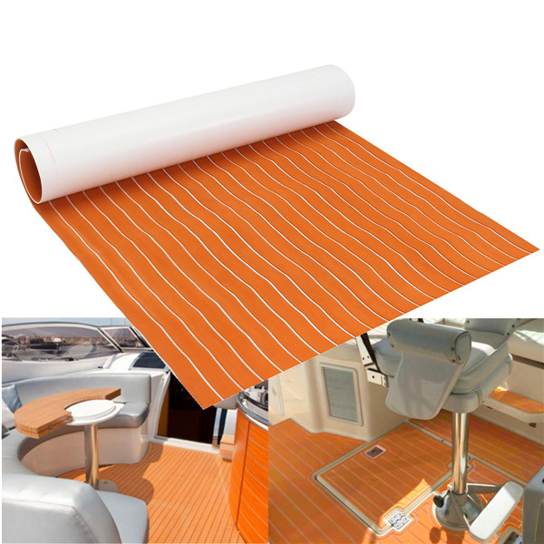 1200x2000x6mm-EVA-Foam-Orange-With-White-Line-Teak-Sheet-Synthetic-Boat-Decking-Floor-Pad-1187325-8