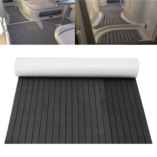120x240cm-Dark-Grey-and-Black-EVA-Foam-Faux-Teak-Sheet-Boat-Yacht-Synthetic-Teak-Decking-Pad-1187317-6