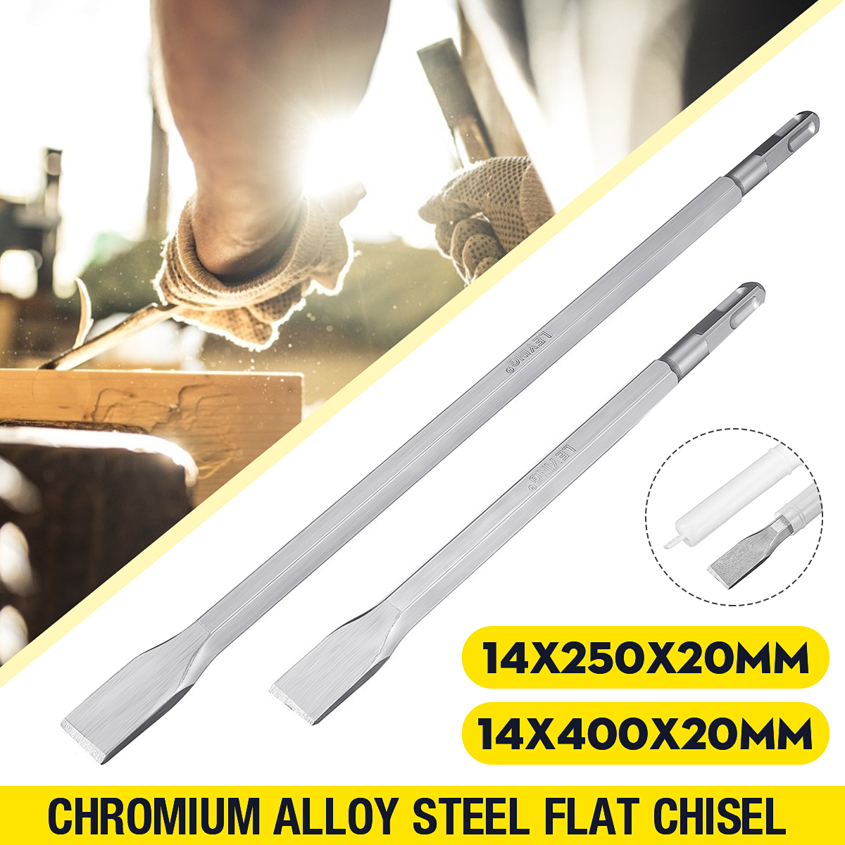 14mm-Chromium-Alloy-Steel-Square-Handle-Concrete-Brick-Wall-Slotting-Drill-Bit-Flat-Chisel-1648258-1