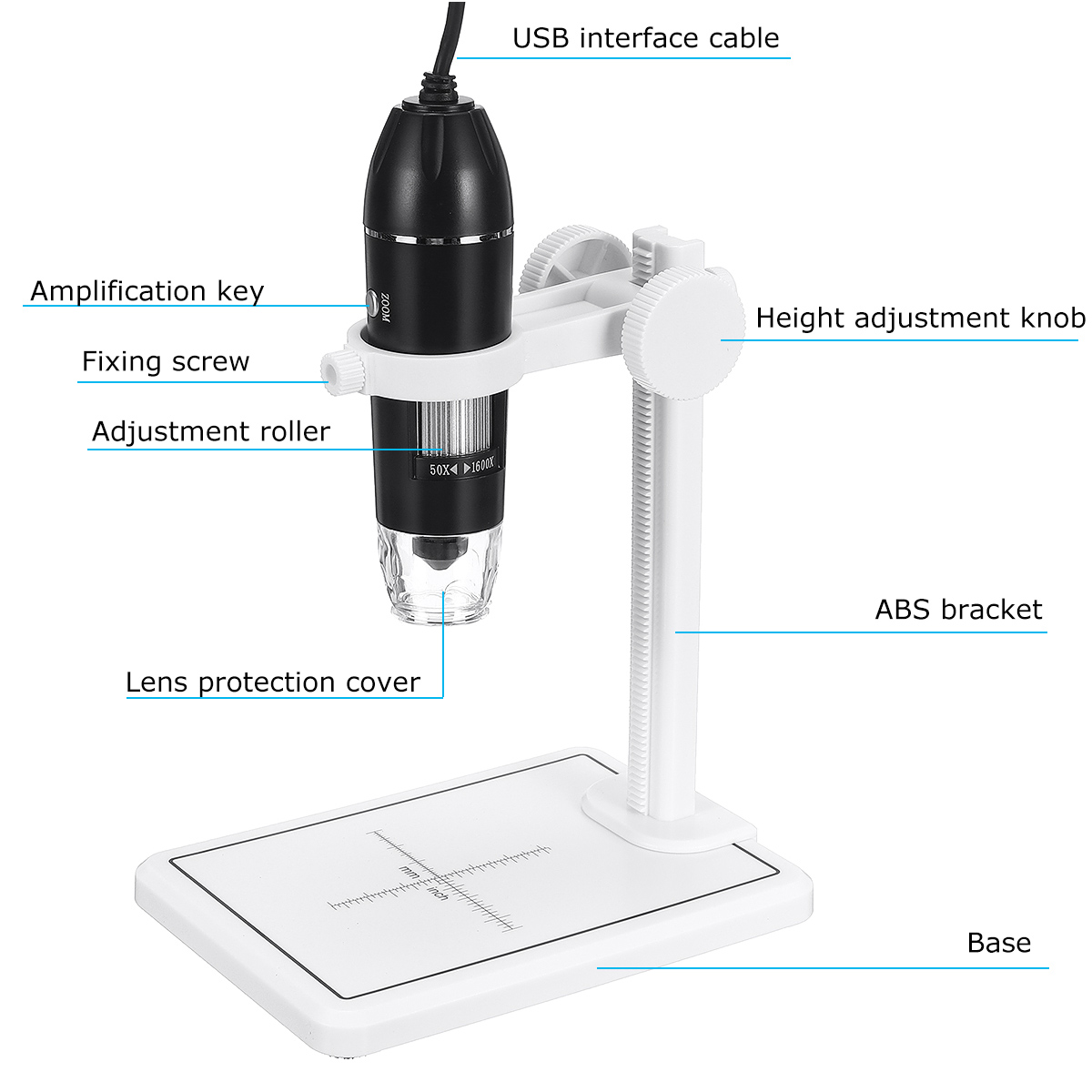 1600X-8LED-2MP-USB-Digital-Microscope-Borescope-Magnifier-Camera-Stand-Holder-1887210-5