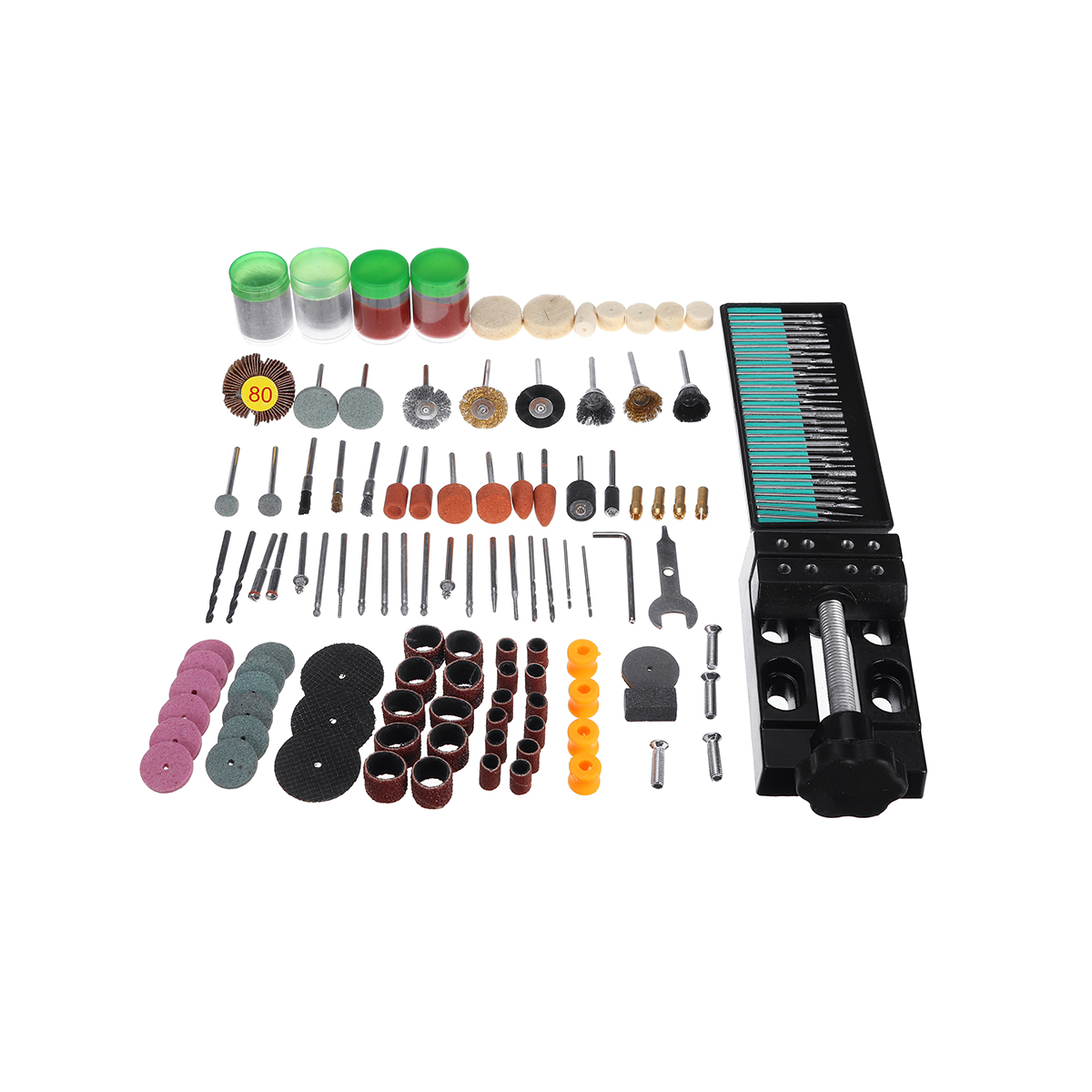 166pcs-Mini-Electric-Grinder-Drill-Grinder-Accessories-Rotary-Tool-Grinding-Polish-Kit-1522853-1