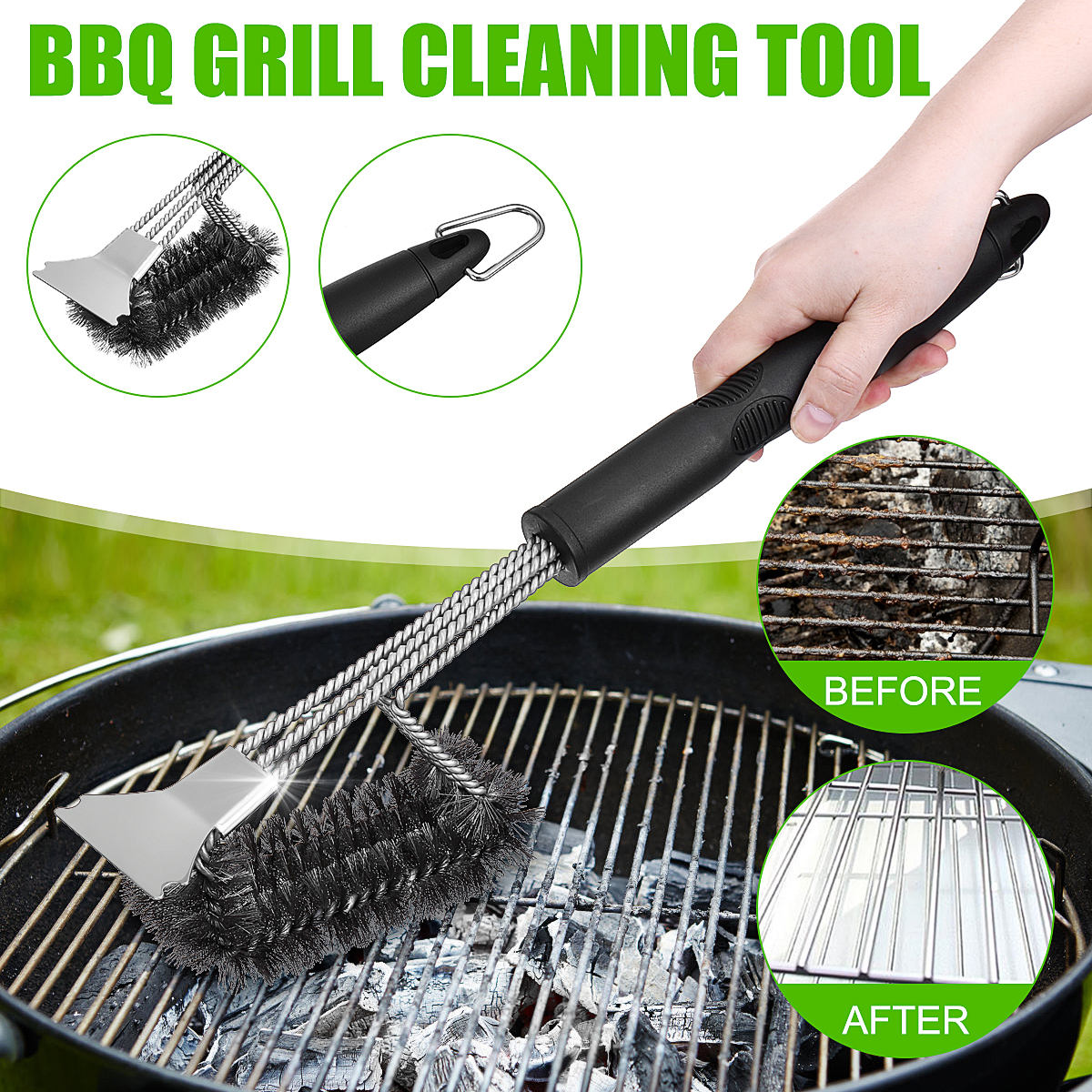 17-BBQ-Grill-Brush-Scraper-Scrubber-Barbecue-Cleaning-Tool-Wire-Kitchen-Stainless-Steel-Cleaner-1686880-1