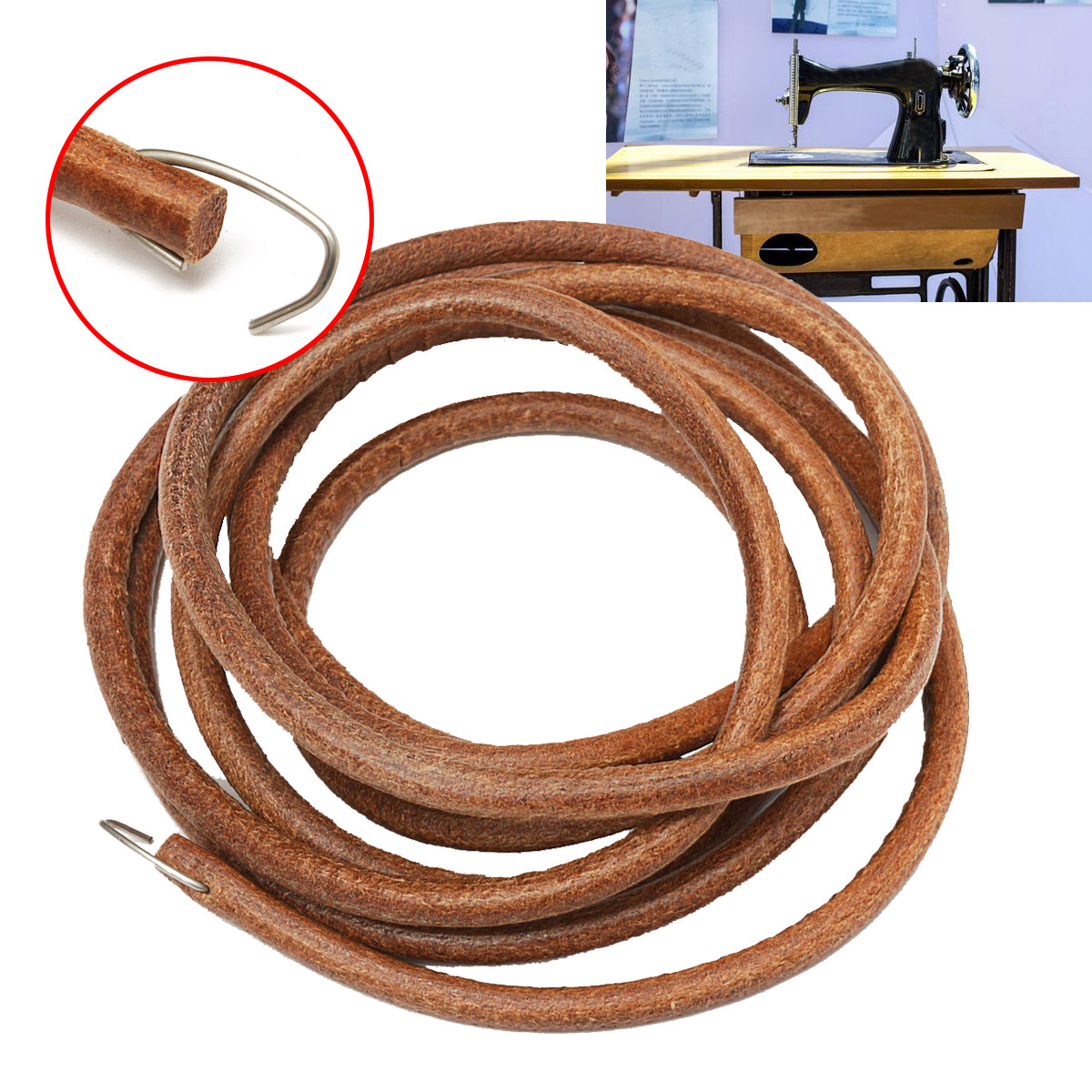 183cm-Leather-Belt-Treadle-Parts-With-Hook-For-Singer-Sewing-Machine-5mm-Diameter-1265373-5
