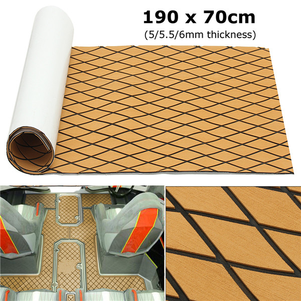 190x70cm-5mm-Thick-EVA-Foam-Faux-Teak-Sheet-Boat-Yacht-Synthetic-Teak-Decking-1189188-8