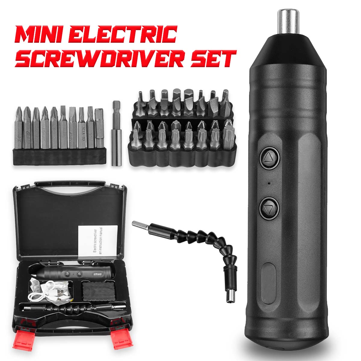 1PC10PCS45PCS-Portable-Mini-Electric-Screwdriver-Smart-Cordless-Automatic-Screwdriver-Multi-function-1939032-1
