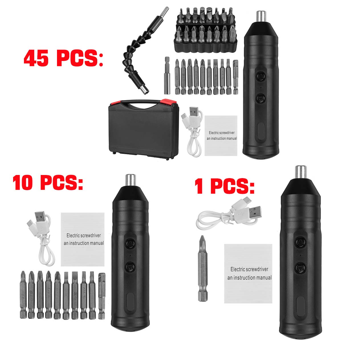 1PC10PCS45PCS-Portable-Mini-Electric-Screwdriver-Smart-Cordless-Automatic-Screwdriver-Multi-function-1939032-2