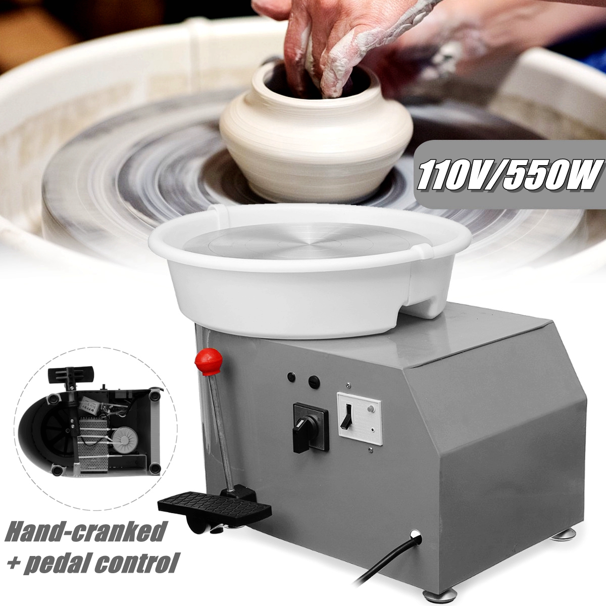 2-in-1-110V-550W-32CM-Electric-Pottery-Wheel-Machine-For-Ceramic-Work-Clay-Art-Craft-1407062-3