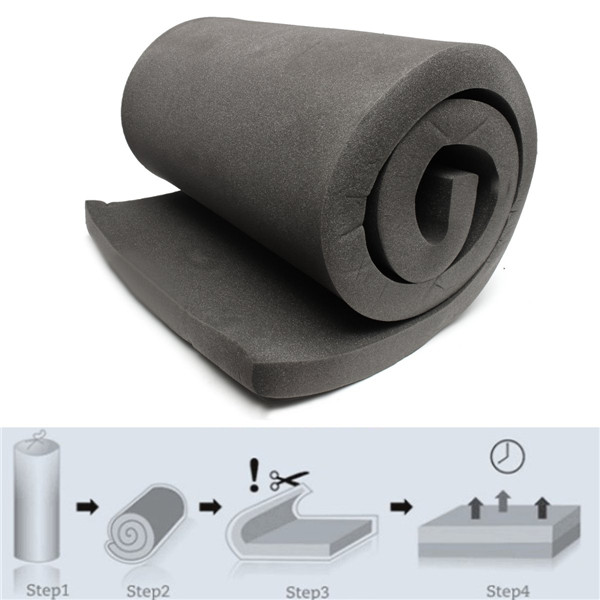 200x60x5cm-Black-High-Density-Seat-Foam-Rubber-Replacement-Upholstery-Cushion-Foam-1195167-3