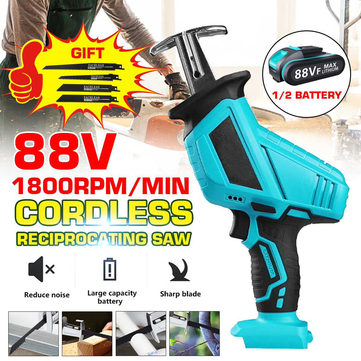 21V-Coedless-Handheld-Electric-Reciprocating-Saw-Variable-Speed-Electric-Saw-with-4xSaw-Blades-Tools-1724901-1