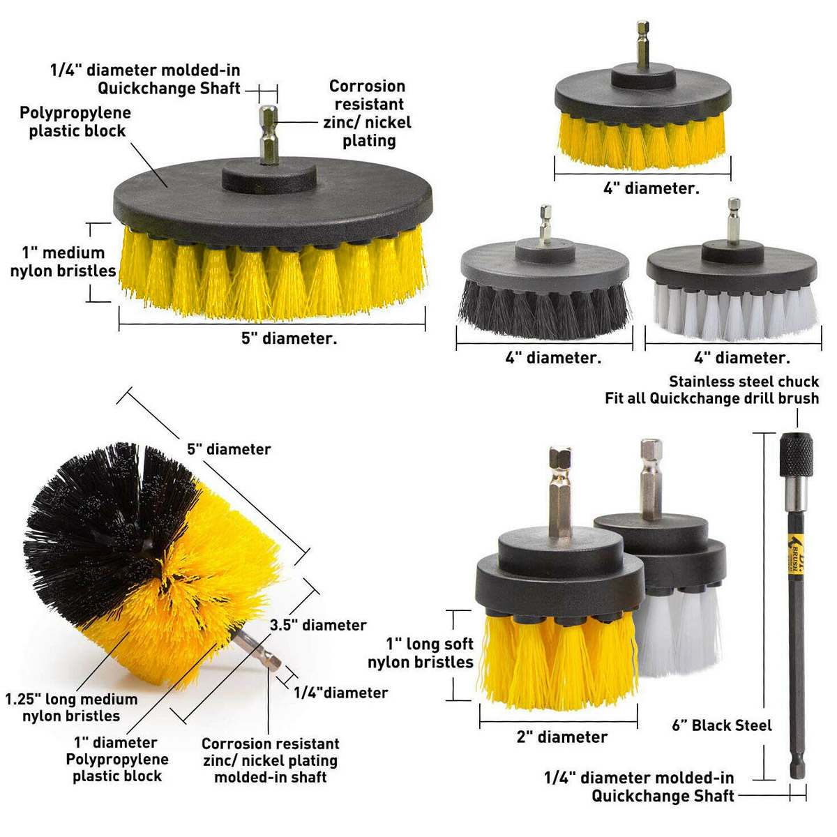 24pcs-Cleaning-Drill-Brush-Attachment-Set-Carpet-Tile-Power-Scrubber-Cleaner-Attachment-1863775-3