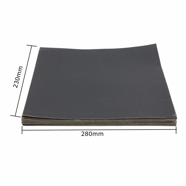 25pcs-230mm-x-280mm-Silicon-Carbide-Waterproof-Sandpaper-240-3000-Grit-Sanding-Sheets-1089318-1