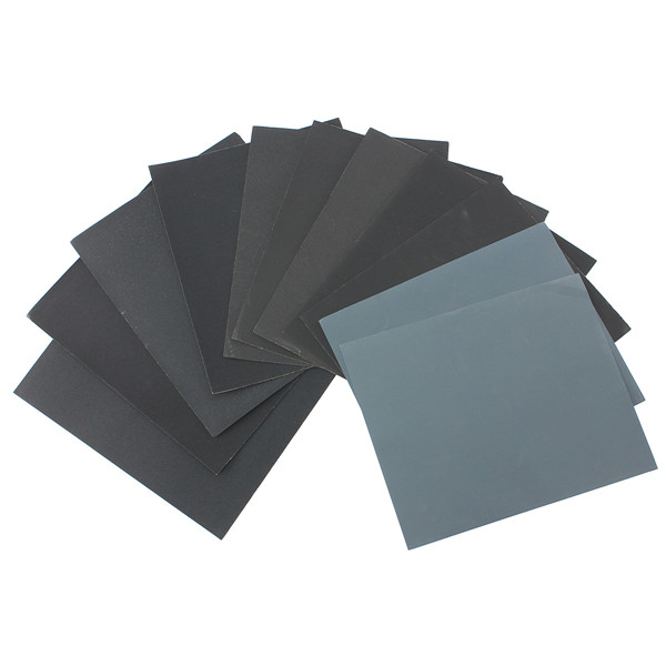 25pcs-230mm-x-280mm-Silicon-Carbide-Waterproof-Sandpaper-240-3000-Grit-Sanding-Sheets-1089318-2