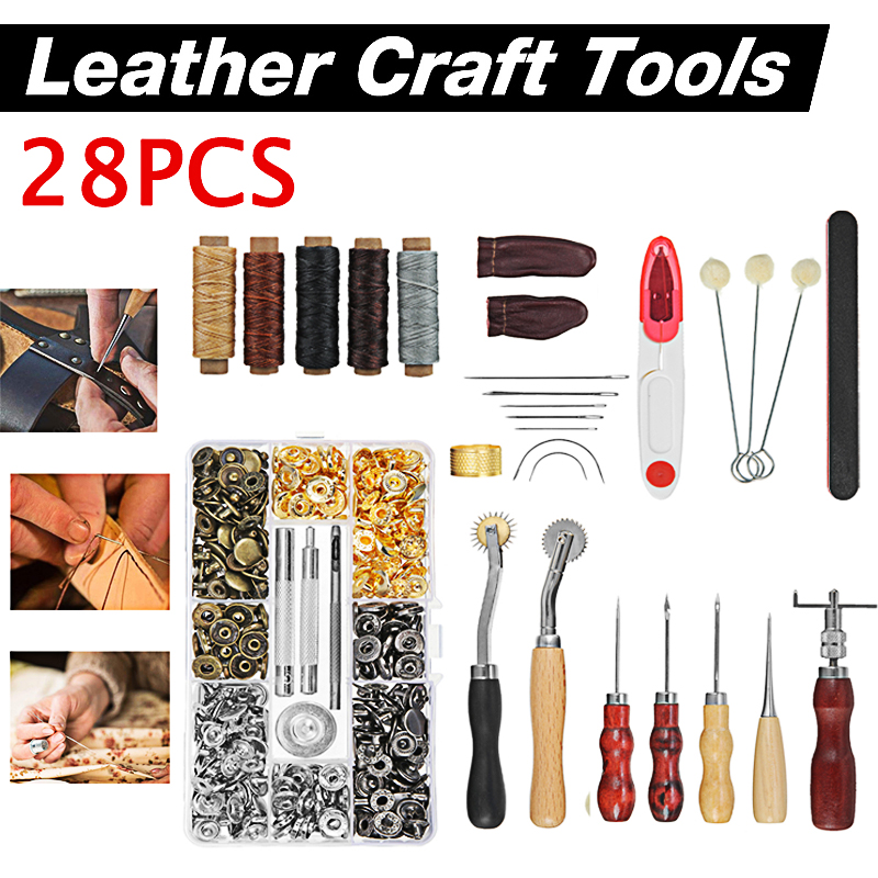 28Pcs-Professional-Leather-Craft-Working-Tools-Kit-for-Hand-Sewing-Tools-DIY-1902731-1