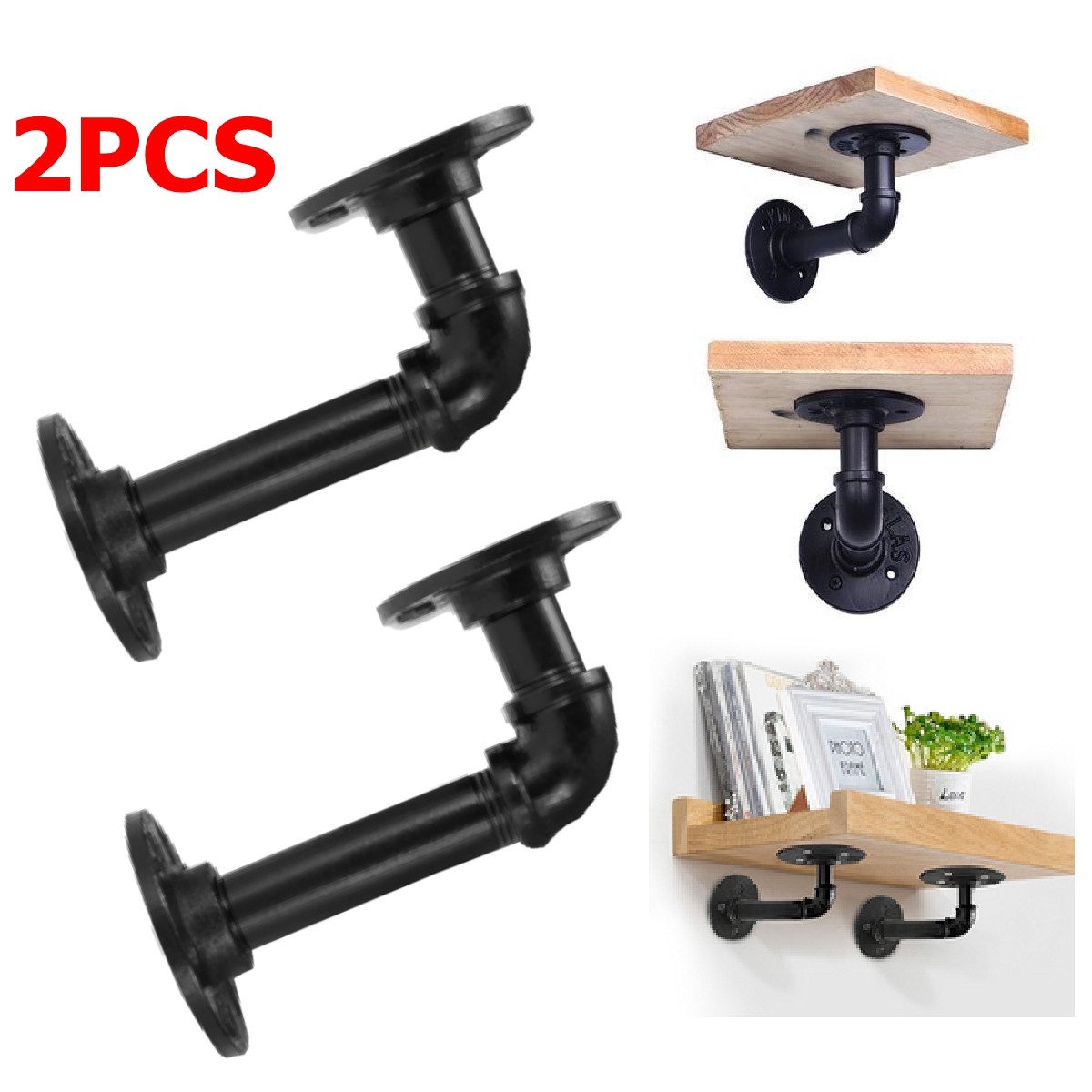 2PCS-Steampunk-Industrial-Steel-Pipes-Fittings-scaffold-board-shelf-brackets-1632854-4
