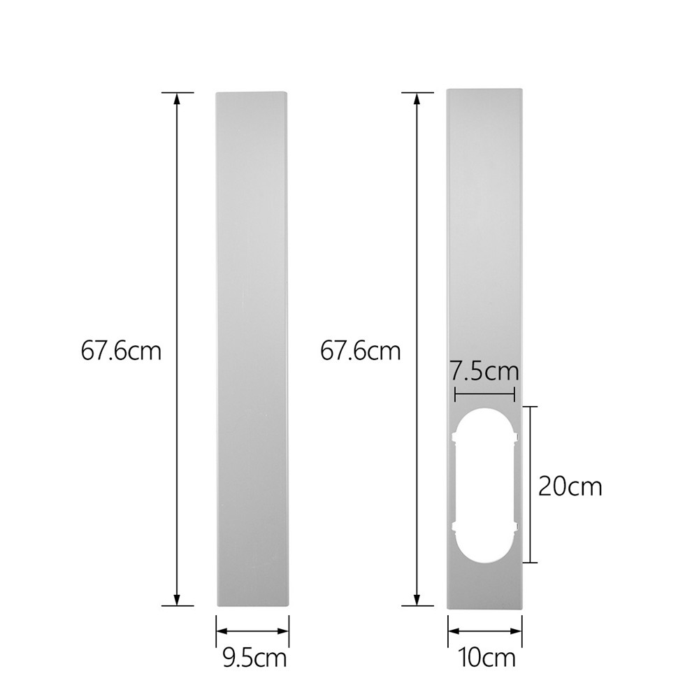 2pcs-Adjustable-Window-Slide-Kit-Plate-Air-Conditioner-Wind-Shield-For-Portable-Air-Conditioner-1339592-1