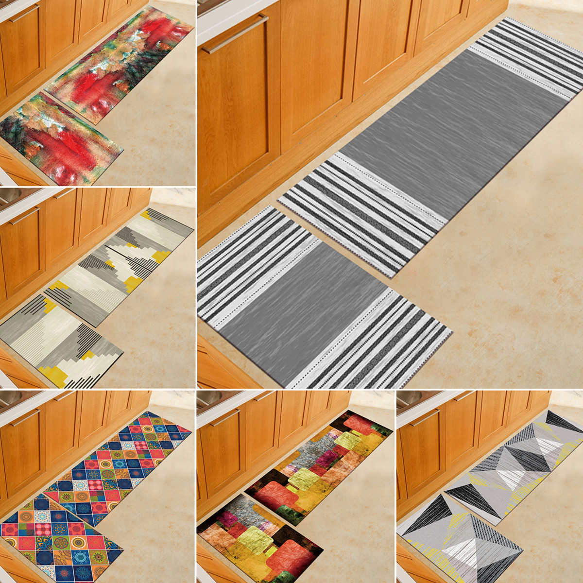 2pcs-Kitchen-Floor-Carpet-Non-Slip-Area-Rug-Living-Room-Washable-Door-Mat-Set-1608004-1