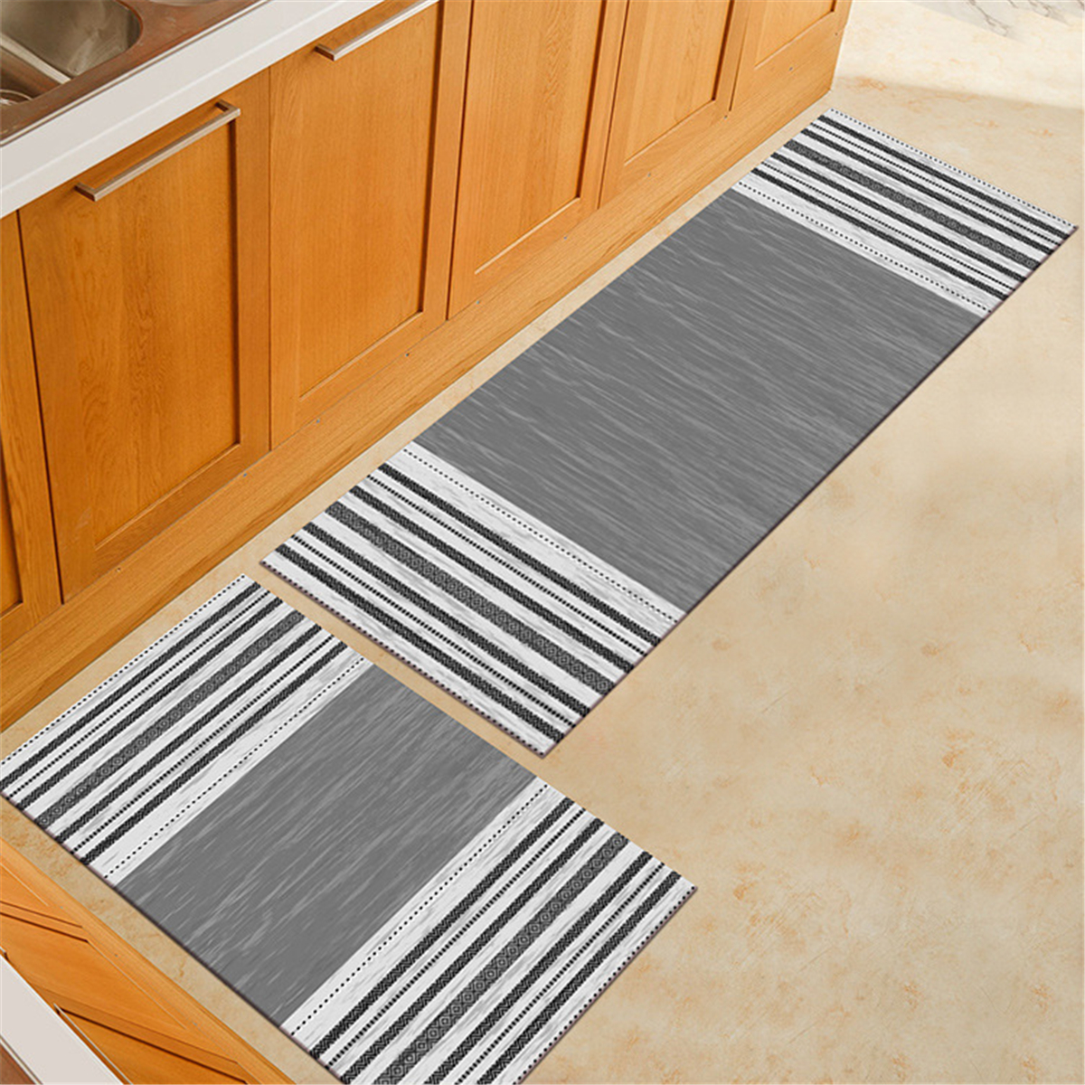 2pcs-Kitchen-Floor-Carpet-Non-Slip-Area-Rug-Living-Room-Washable-Door-Mat-Set-1608004-2