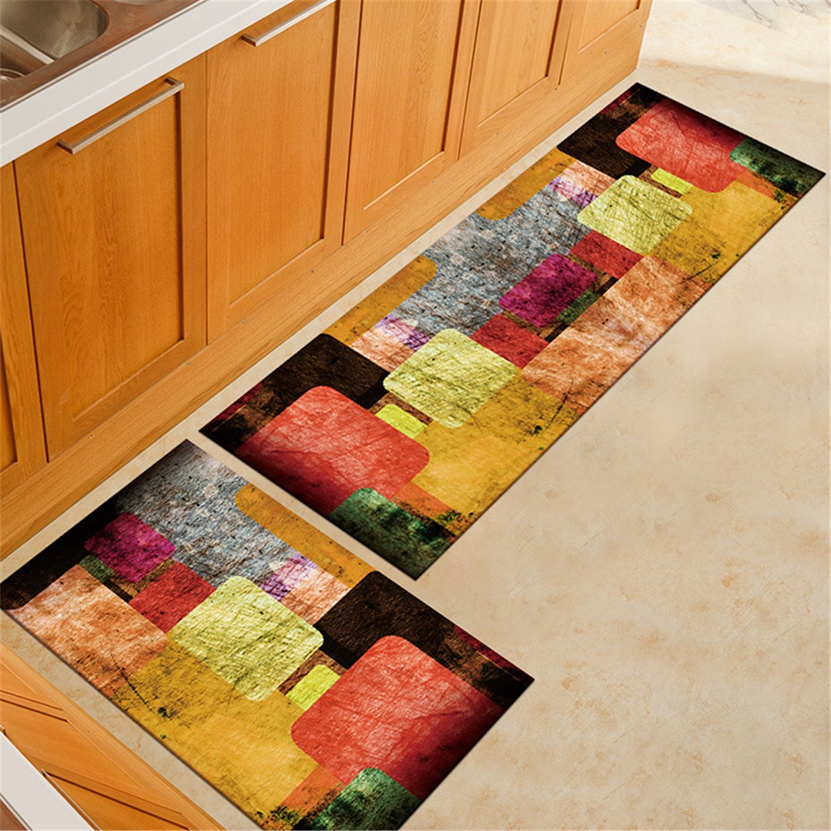 2pcs-Kitchen-Floor-Carpet-Non-Slip-Area-Rug-Living-Room-Washable-Door-Mat-Set-1608004-4