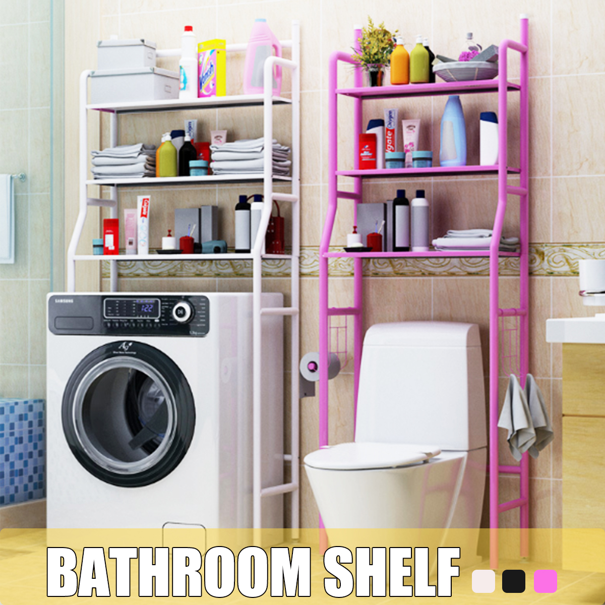 3-Tier-Kitchen-Storage-Rack-Over-Toilet-Bath-Laundry-Washing-Machine-Towel-Shelf-1571566-9