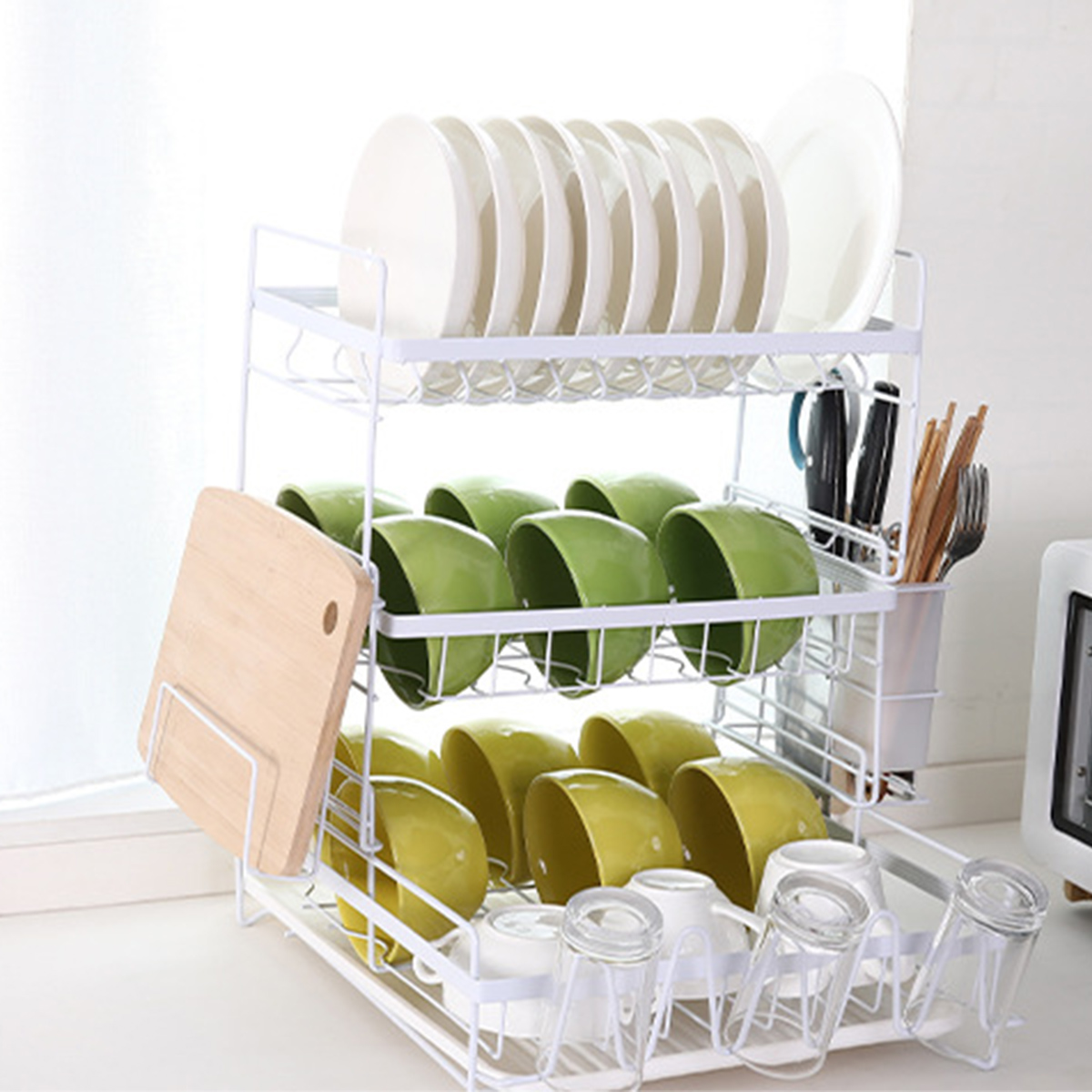 3-Tier-Multifunctional-Kitchen-Drying-Dish-Rack-Over-Sink-Drainer-Shelf-1750984-5