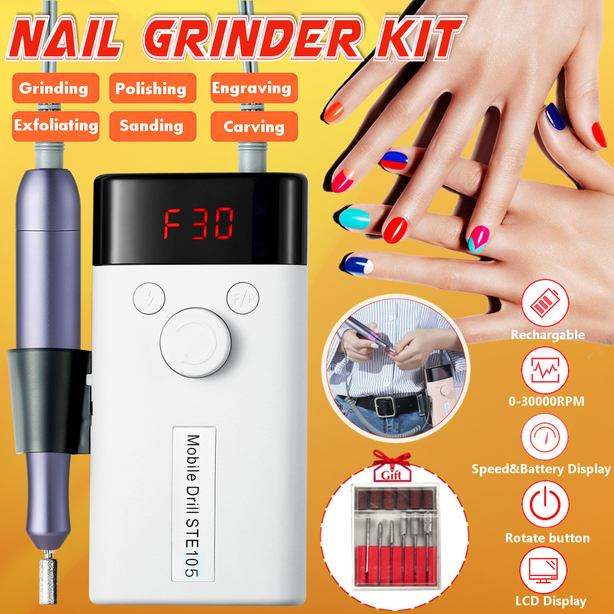 30000RPM-Portable-Mini-Electric-Polisher-Nail-Drill-File-Manicure-Tools-Kit-Grinding-Machine-1789818-2