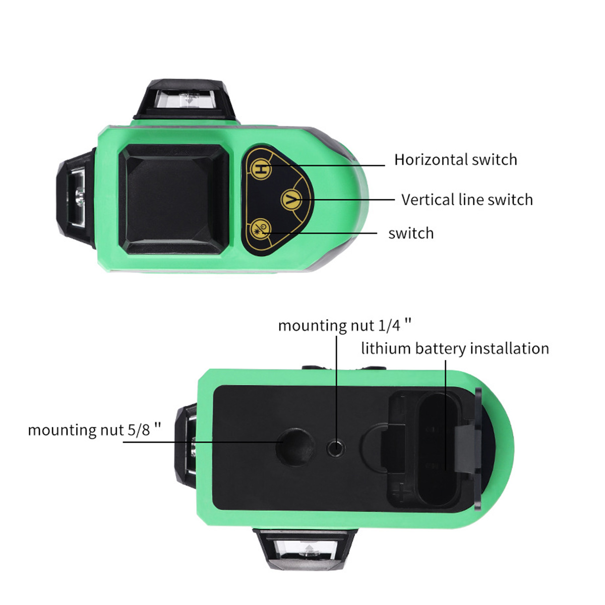 3D-12-Lines-Self-Leveling-Green-Laser-Beam-Level-Auto-360deg-Rotary-Cross-Measure-1468315-5