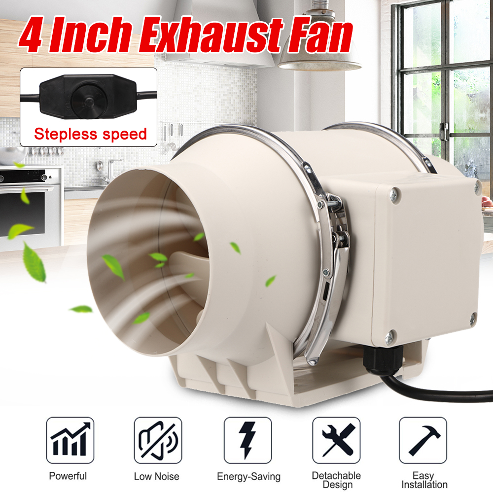 4-Inch-45W-Exhaust-Fan-Adjustable-Speed-Duct-Fan-Garden-Farmland-Window-Airflow-Boost-Air-Ventilator-1879563-1