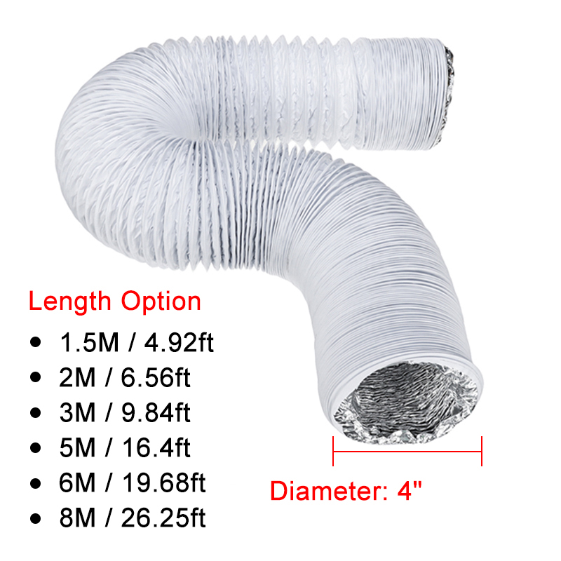 4-Inch-Diameter-PVC-Aluminum-Foil-Double-layer-Smoke-Tube-492-2625ft-Flexible-Exhaust-Hole-Telescopi-1722607-5